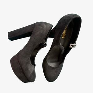 Elegant Black Women's Platform Heels
